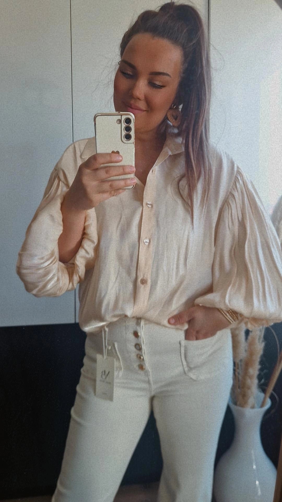 Blouse peach