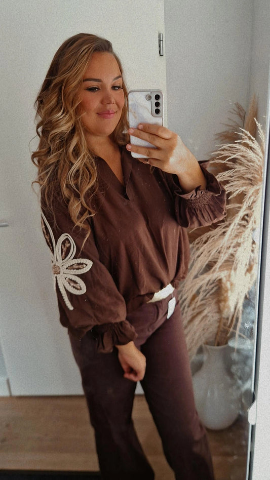 Blouse bloem