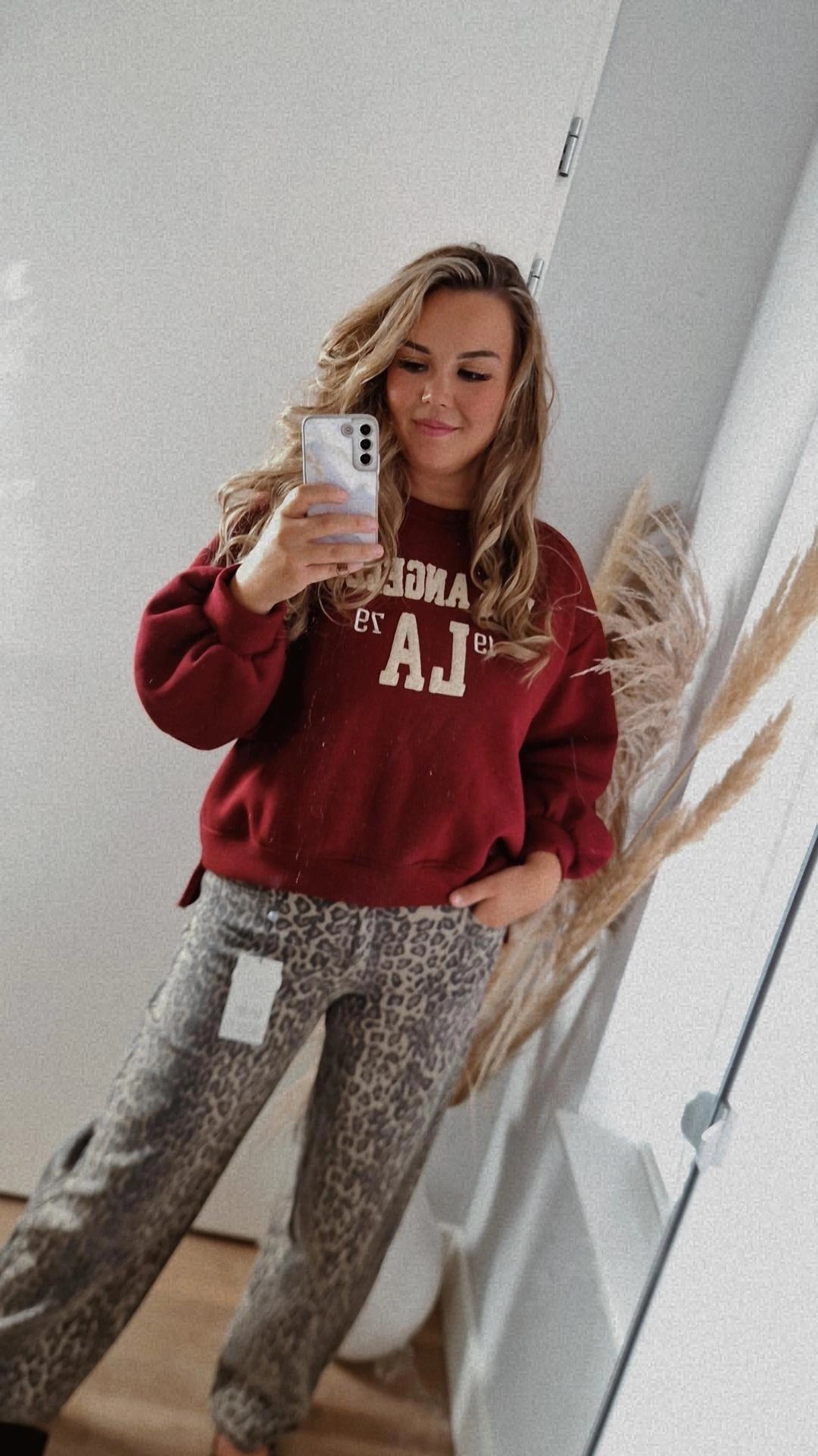 Balloon jeans leopard