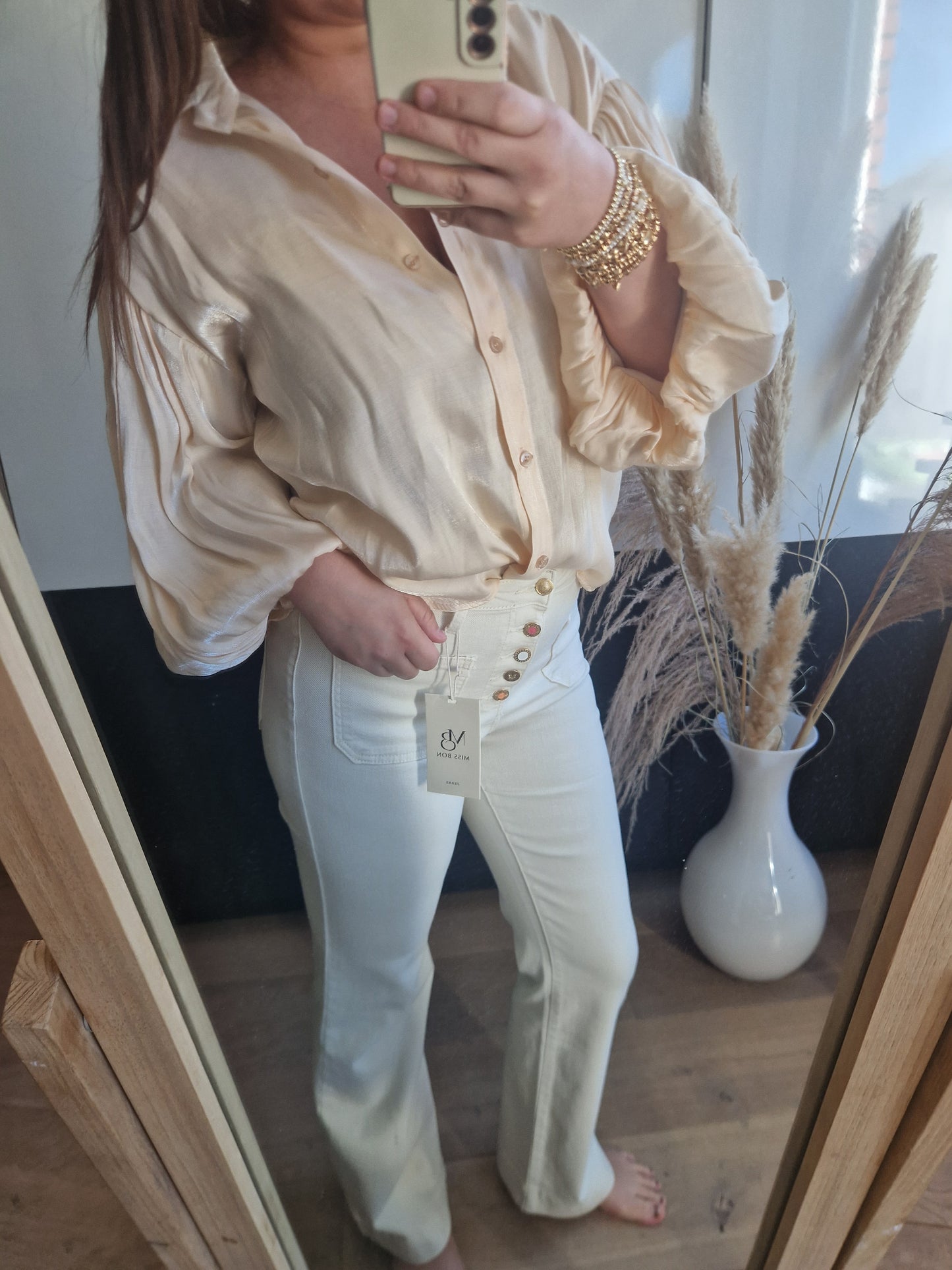 Blouse peach