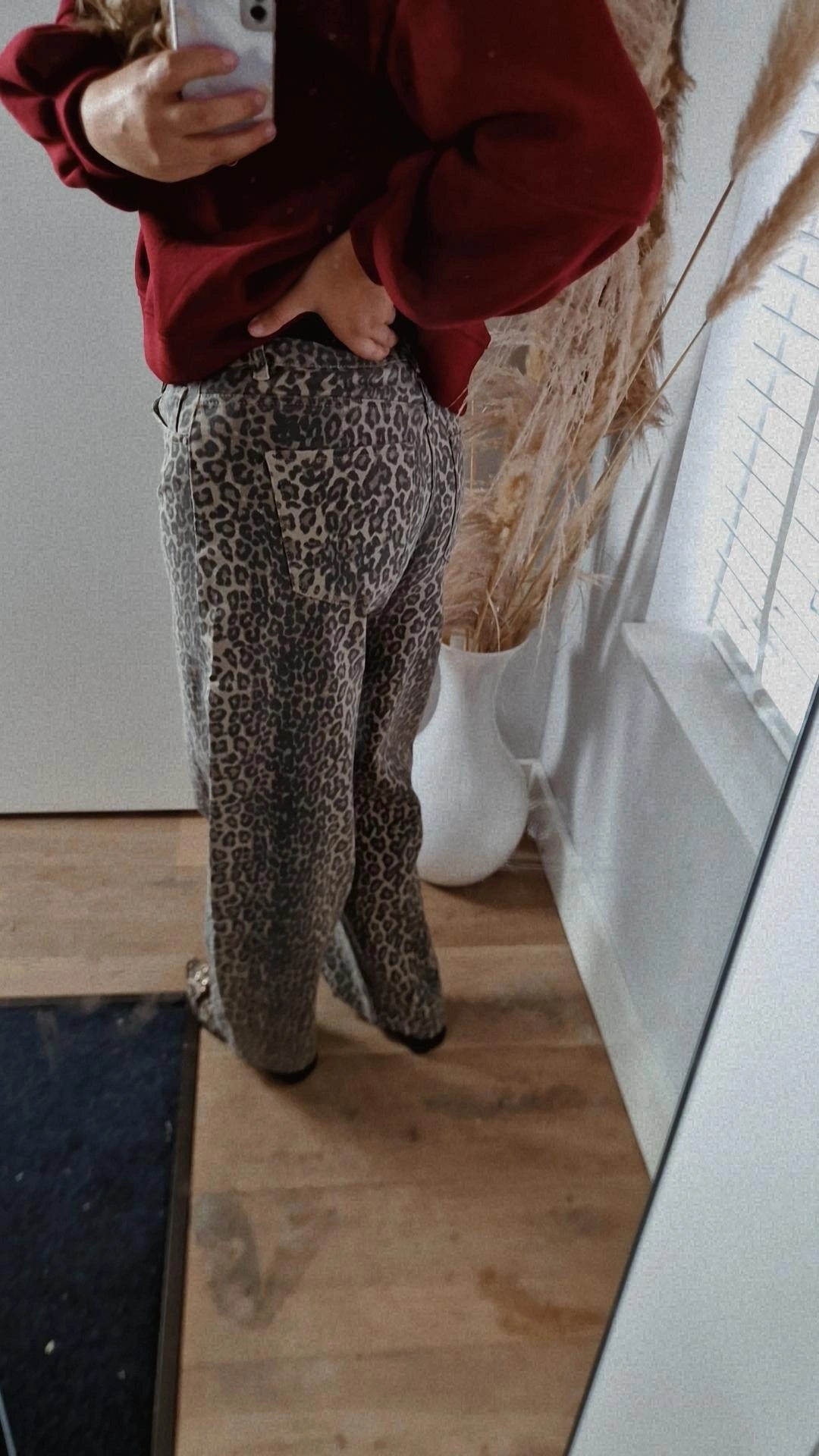 Balloon jeans leopard