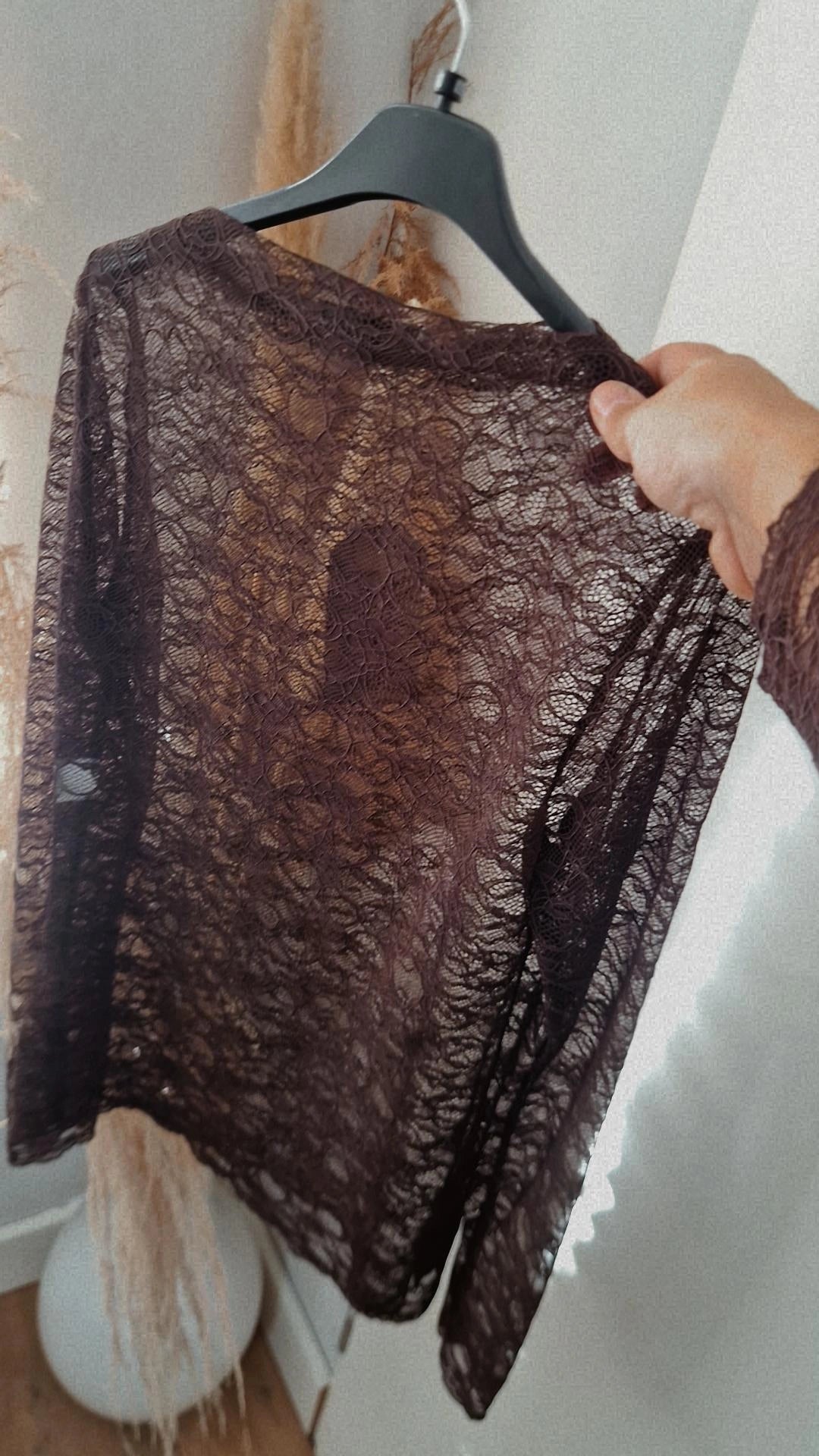 Mesh top strakke mouw
