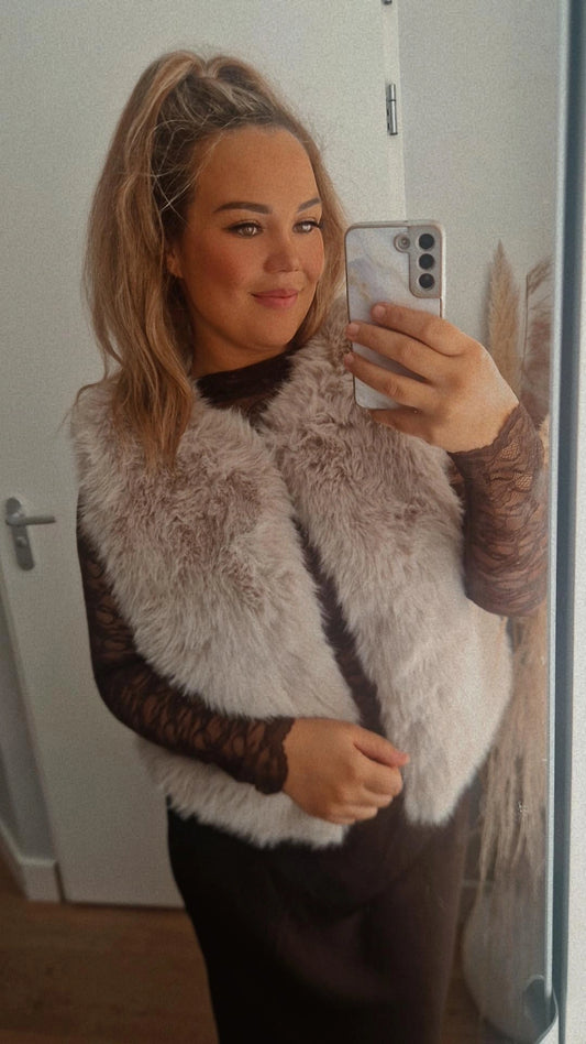 Furry gilet