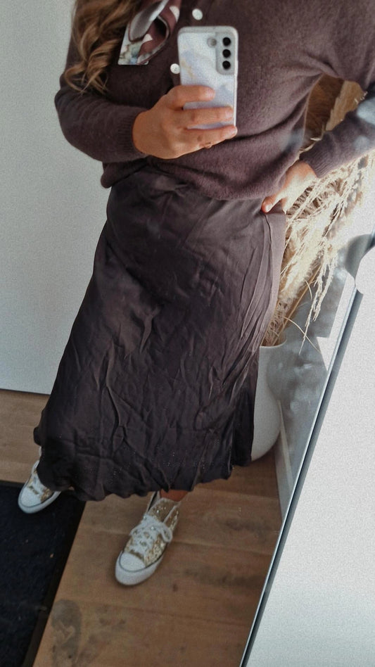 Rok silk bruin