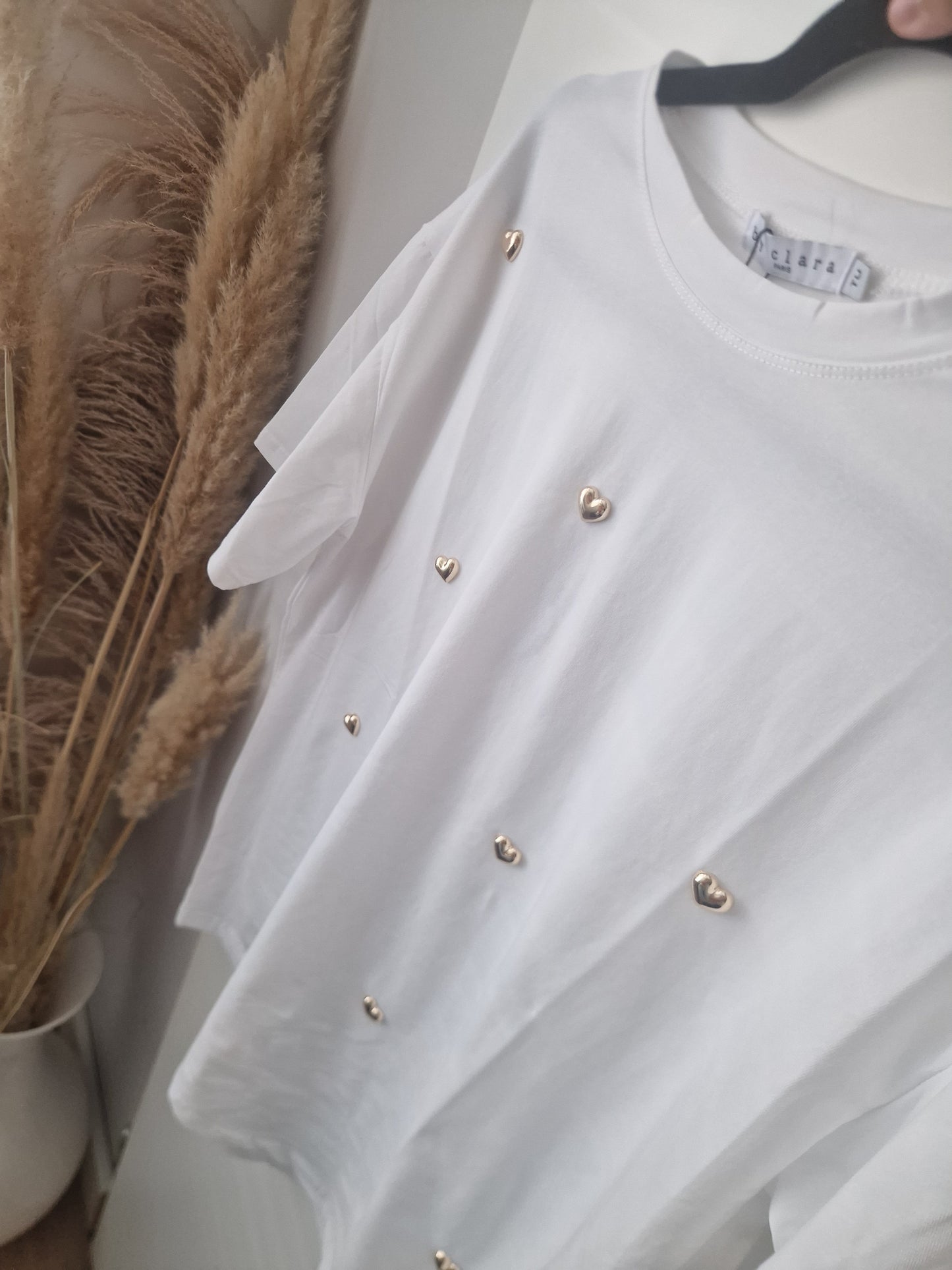 Shirt hart wit