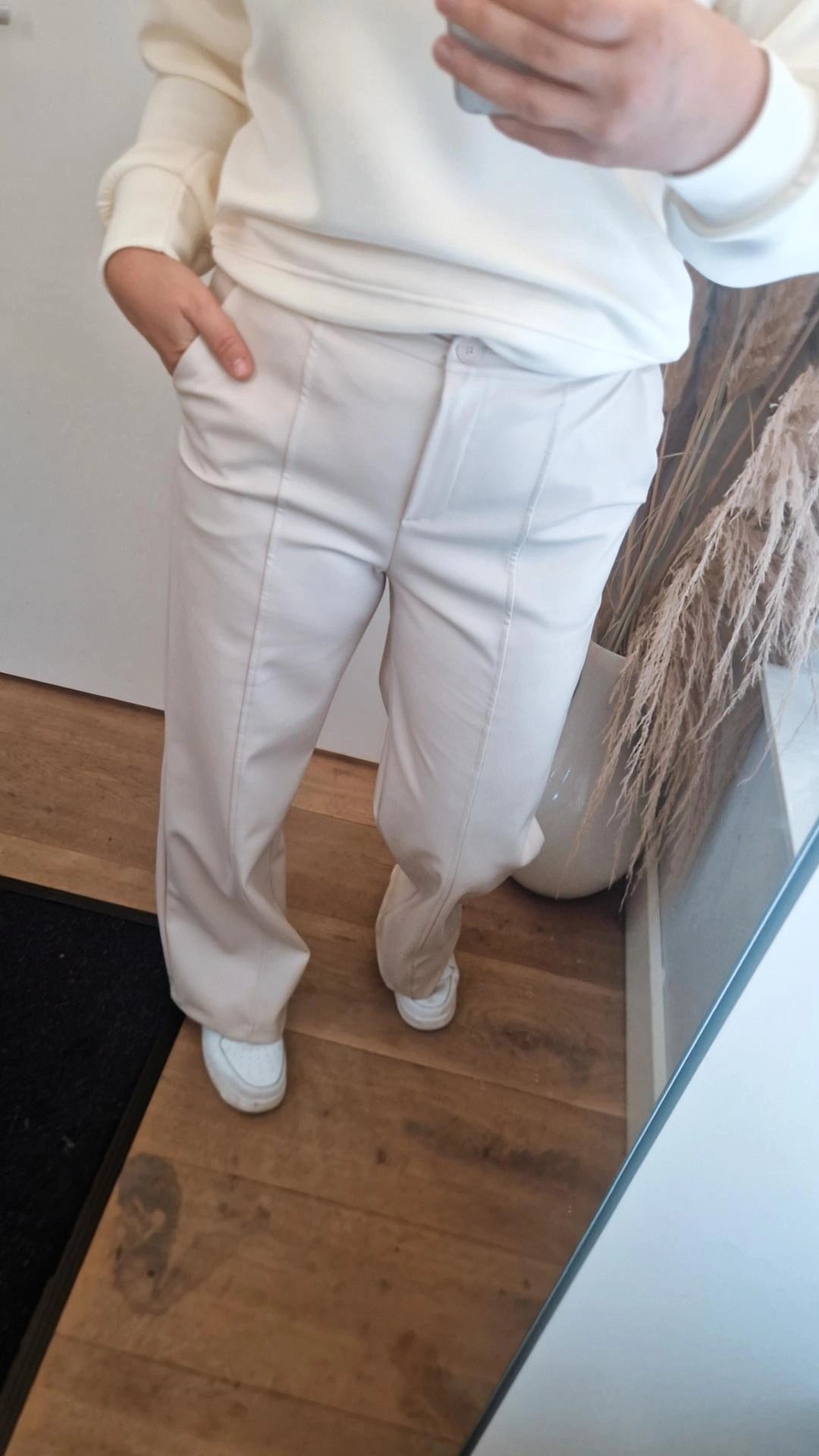 Leatherlook broek