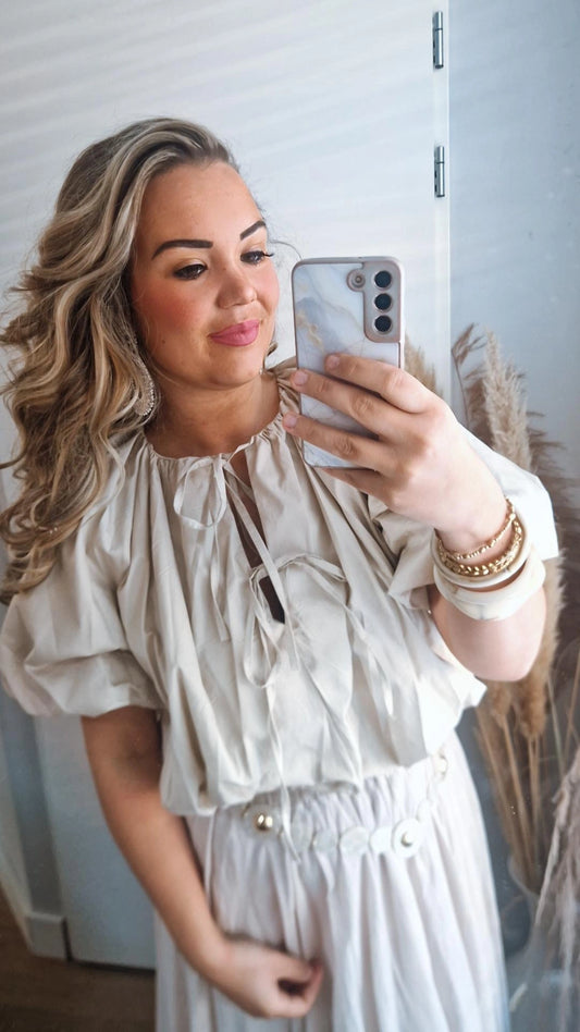 Blouse strik katoen