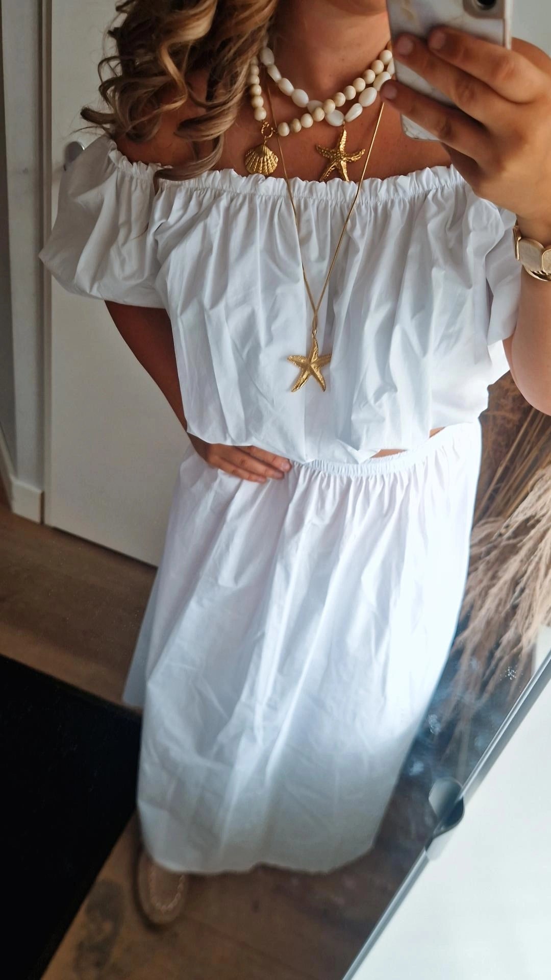 2delige set rok en top wit