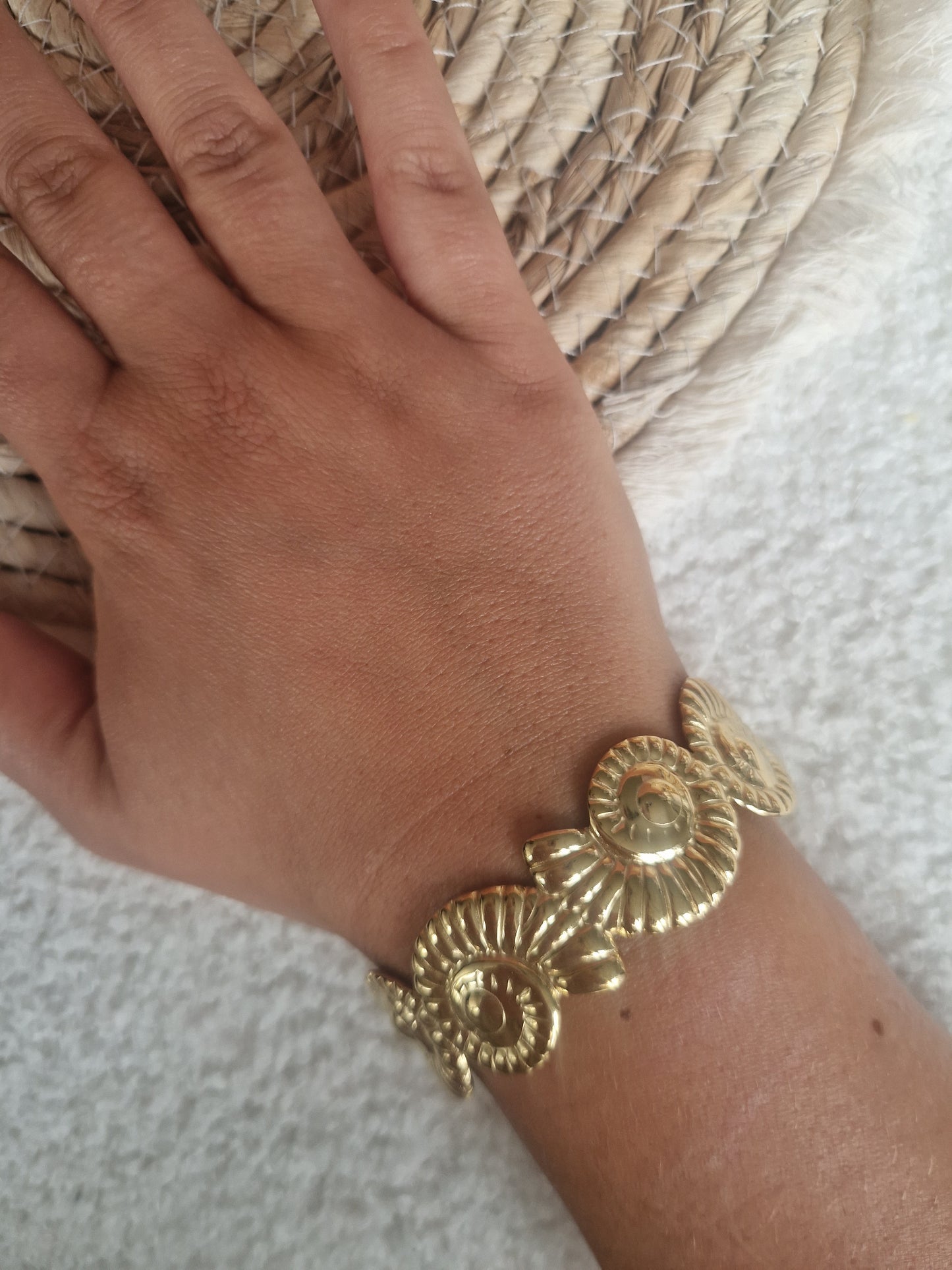Armband schelp breed