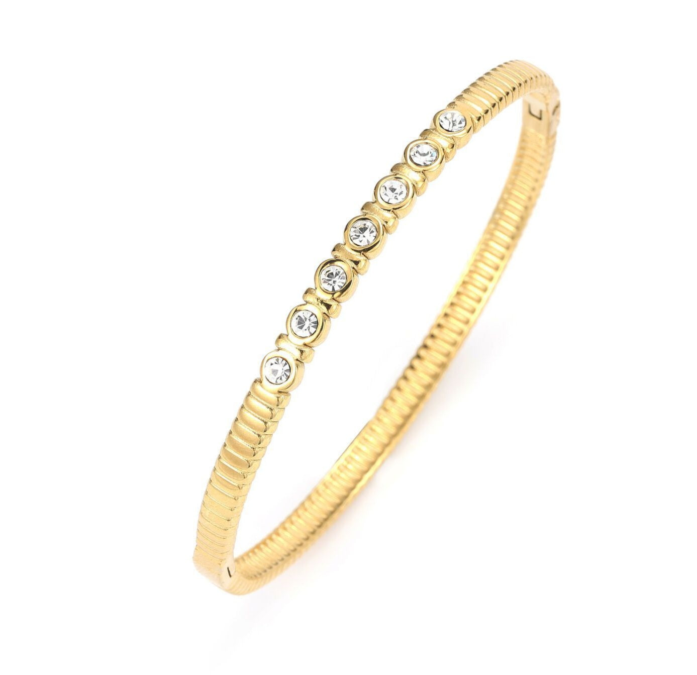 Bangle strass goud