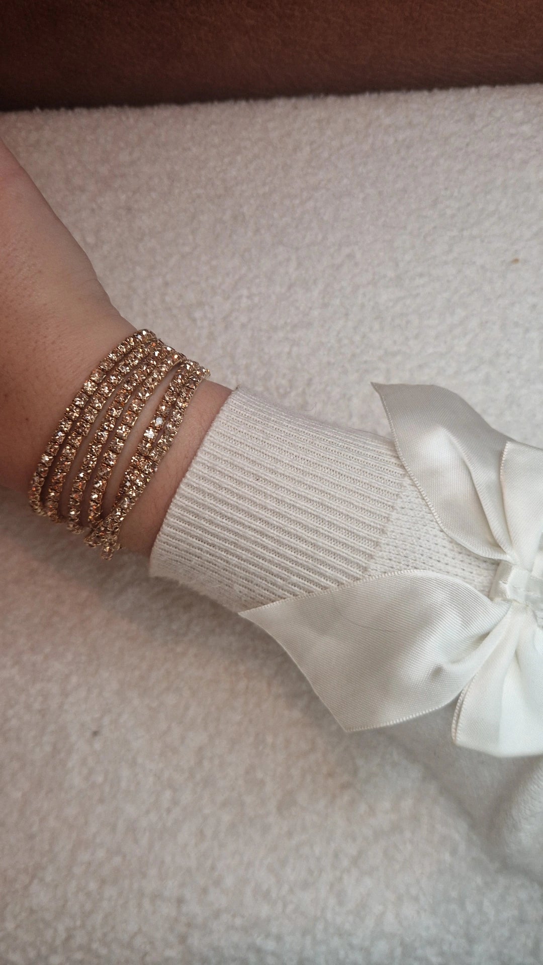 Strass set armbanden goud