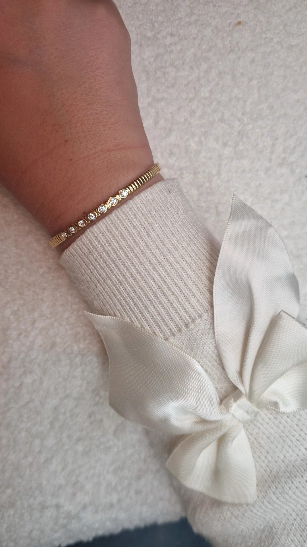 Bangle strass goud