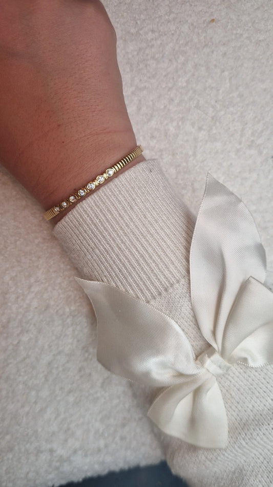 Bangle strass goud