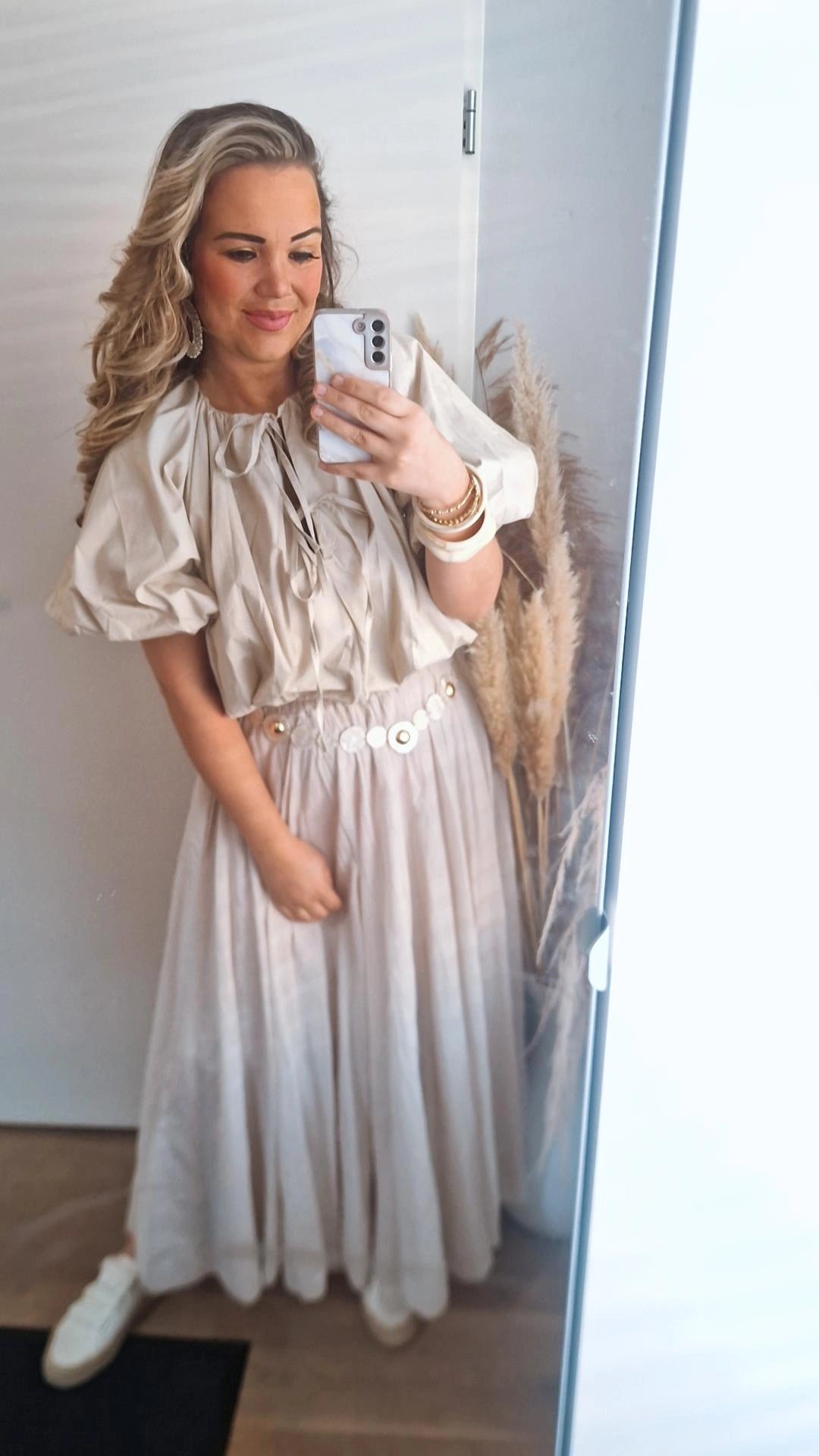 Blouse strik katoen